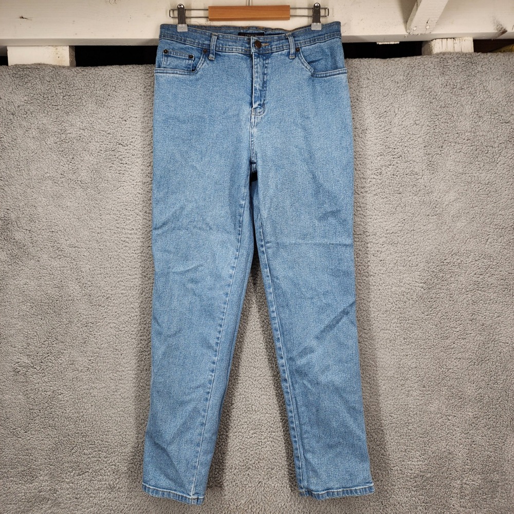 Vintage Bill Blass Stretch Denim Jeans‎ Light Wash Straight Leg Women Size 10